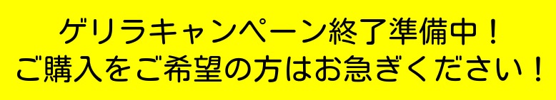 ゲリラキャンペーン終了準備中